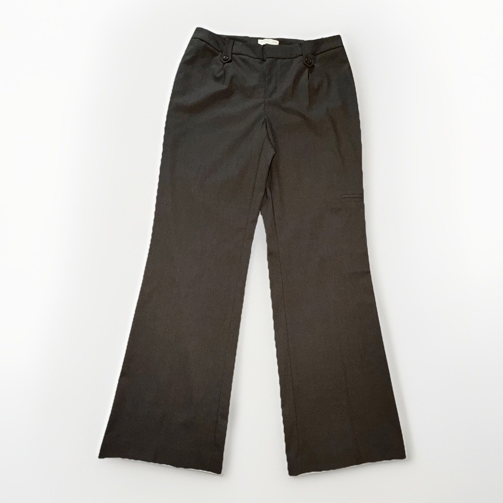 Coldwater Creekโ Bootcut Leg Trouser Fit Pants Womens Size 8 Brown Plaid NWT